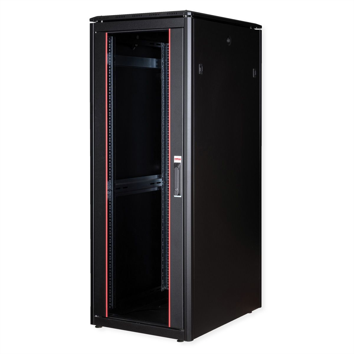 ROLINE 19-Zoll Netzwerkschrank Pro 32 HE, 600x800 BxT Glastür schwarz