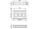 SCHROFF Lüfteraufsatz für Drucklüfter 2 HE - LUEFTERAUFS. DRUCKLUEFT.230V