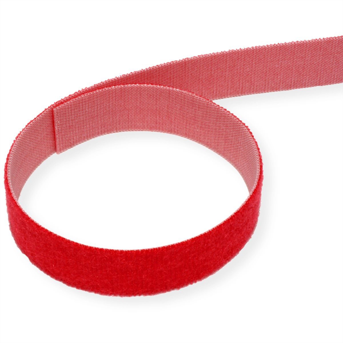 VELCRO® ONE-WRAP® Bande non perforée, 20mm, rouge, 5 m