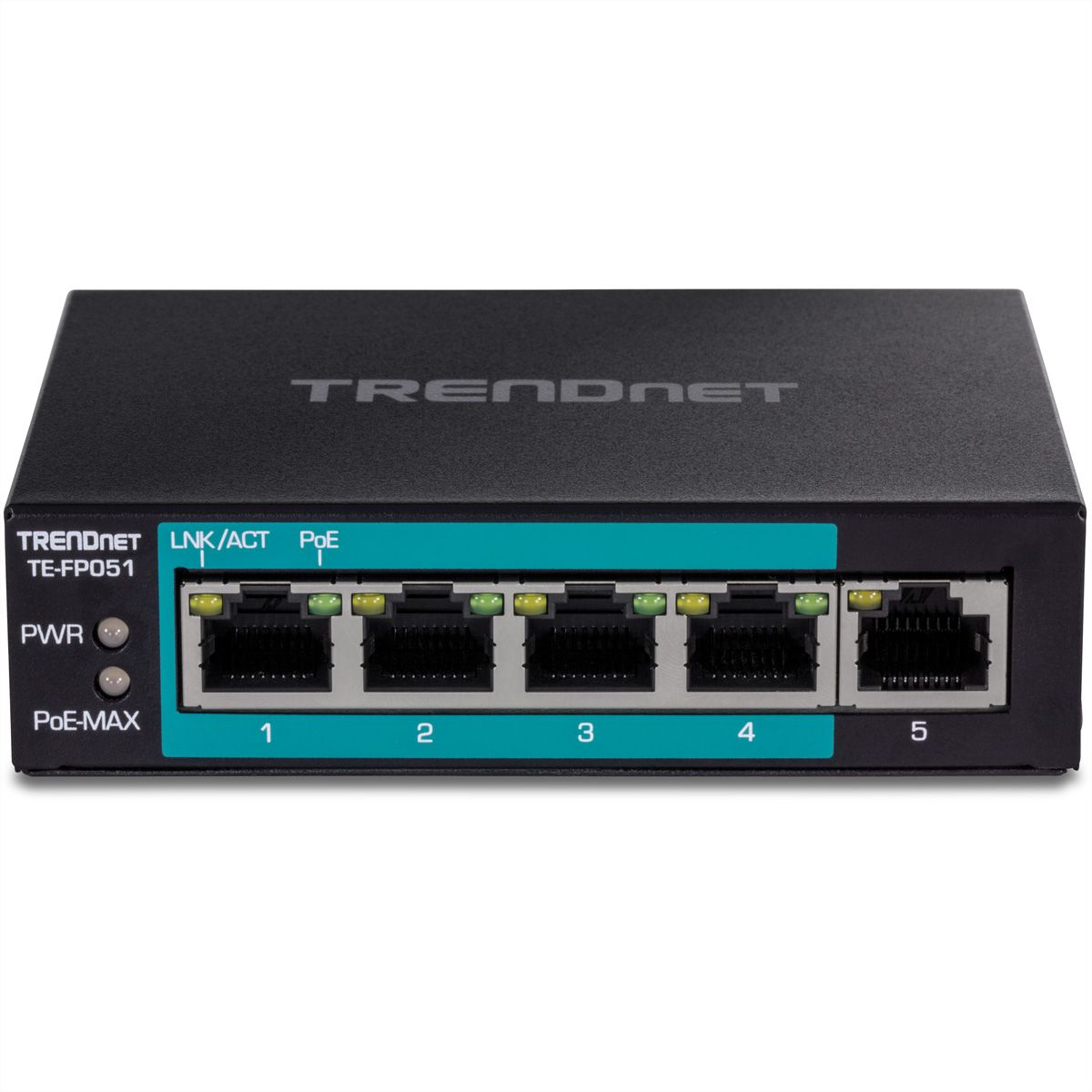 TRENDnet TE-FP051 5-Port PoE+ Switch Fast Ethernet Long Range