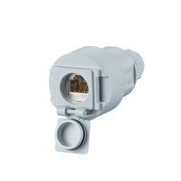 METZ CONNECT E-DAT Industry IP67 V6 Kabelkupplung, 1 Port Cat.6A - C6Amodul