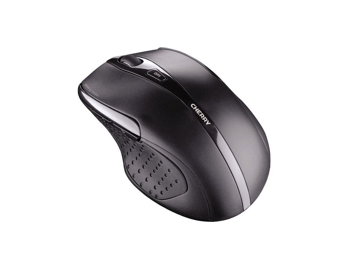 CHERRY Mouse MW 3000 Wireless, schwarz Funk, Infrarot, ergonomisch, 5 Tasten