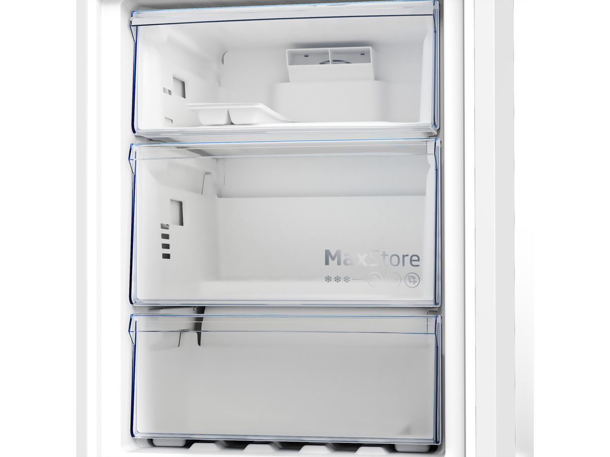 Beko Kühl-Gefrierkombination KG510, 324l, E, Inox