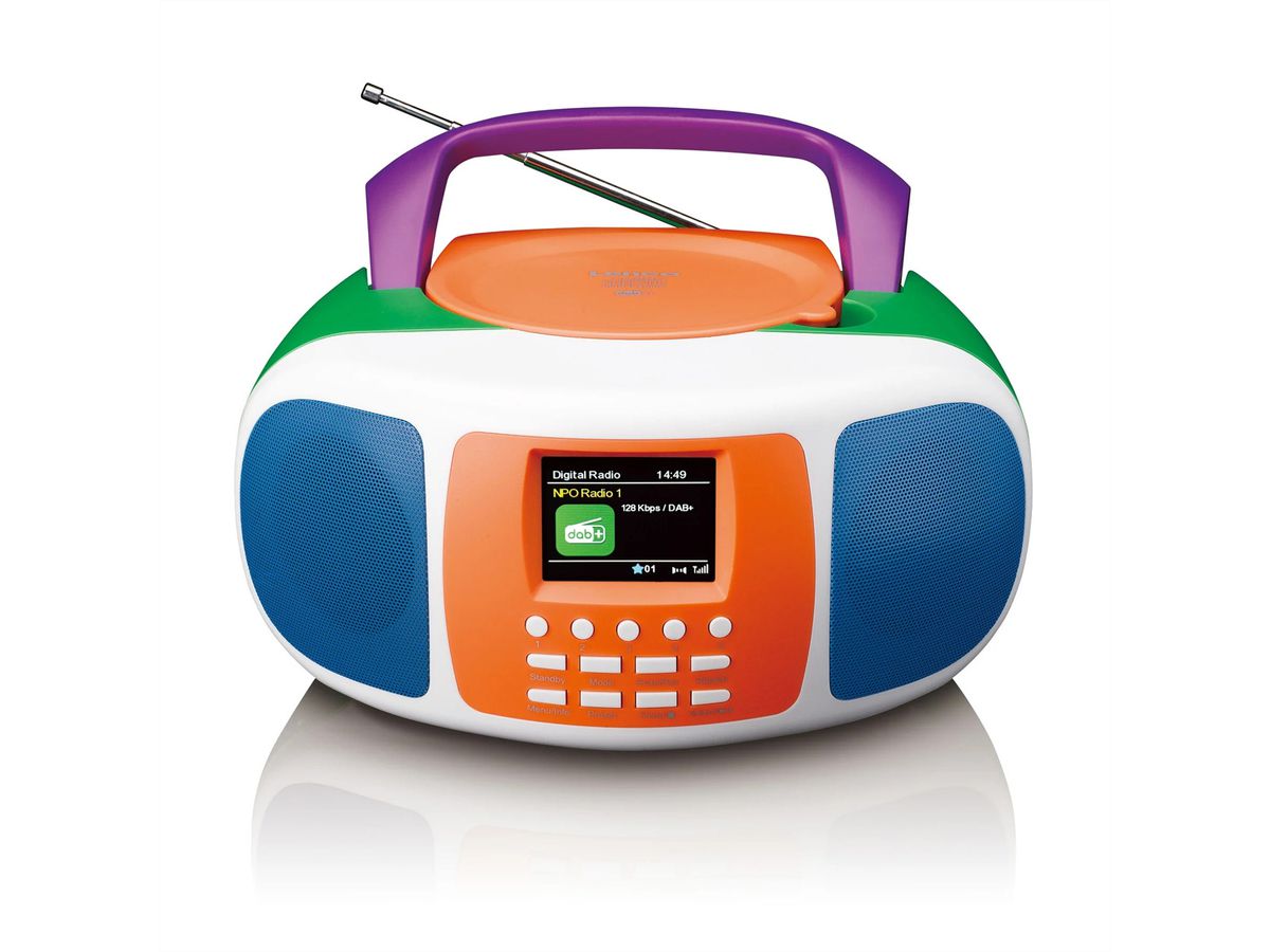 Lenco Radiorecorder SCD-861 Kids CD/DAB+, Bluetooth, 2.4" Farbdisplay
