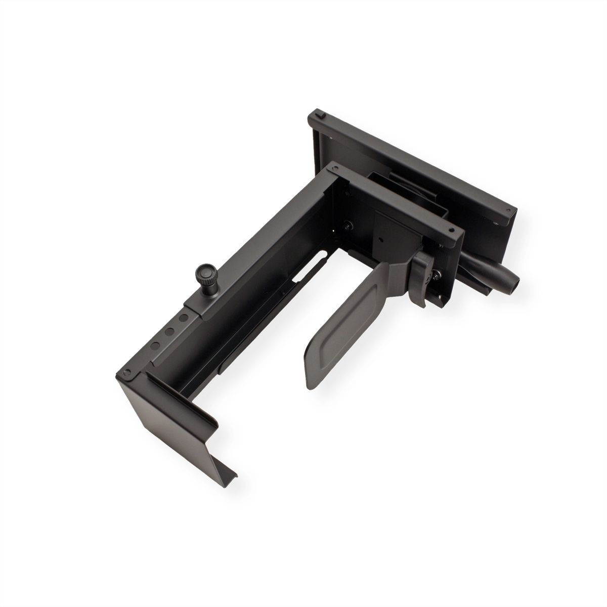 ROLINE Mini-PC-Halterung ausziehbar, drehbar, schwarz, bis 10 kg