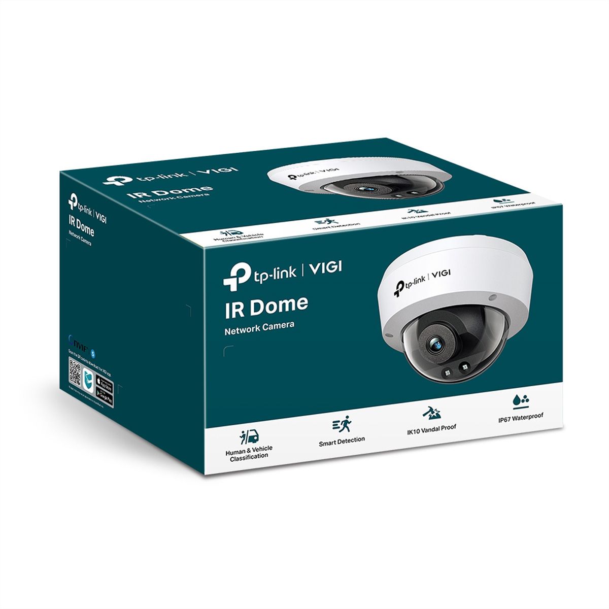 TP-Link VIGI C240I(4mm) Dome-Caméra 4 MP, 75.1°, IR-LED 30m