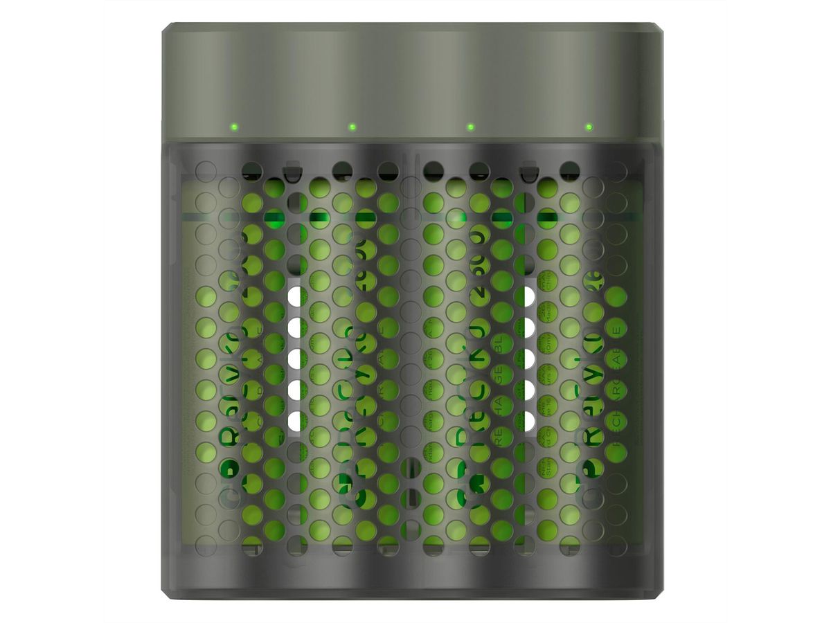 GP Batteries Mainstream Ladegerät 4 Port, inkl. 4xAA NiMh 2600mAh