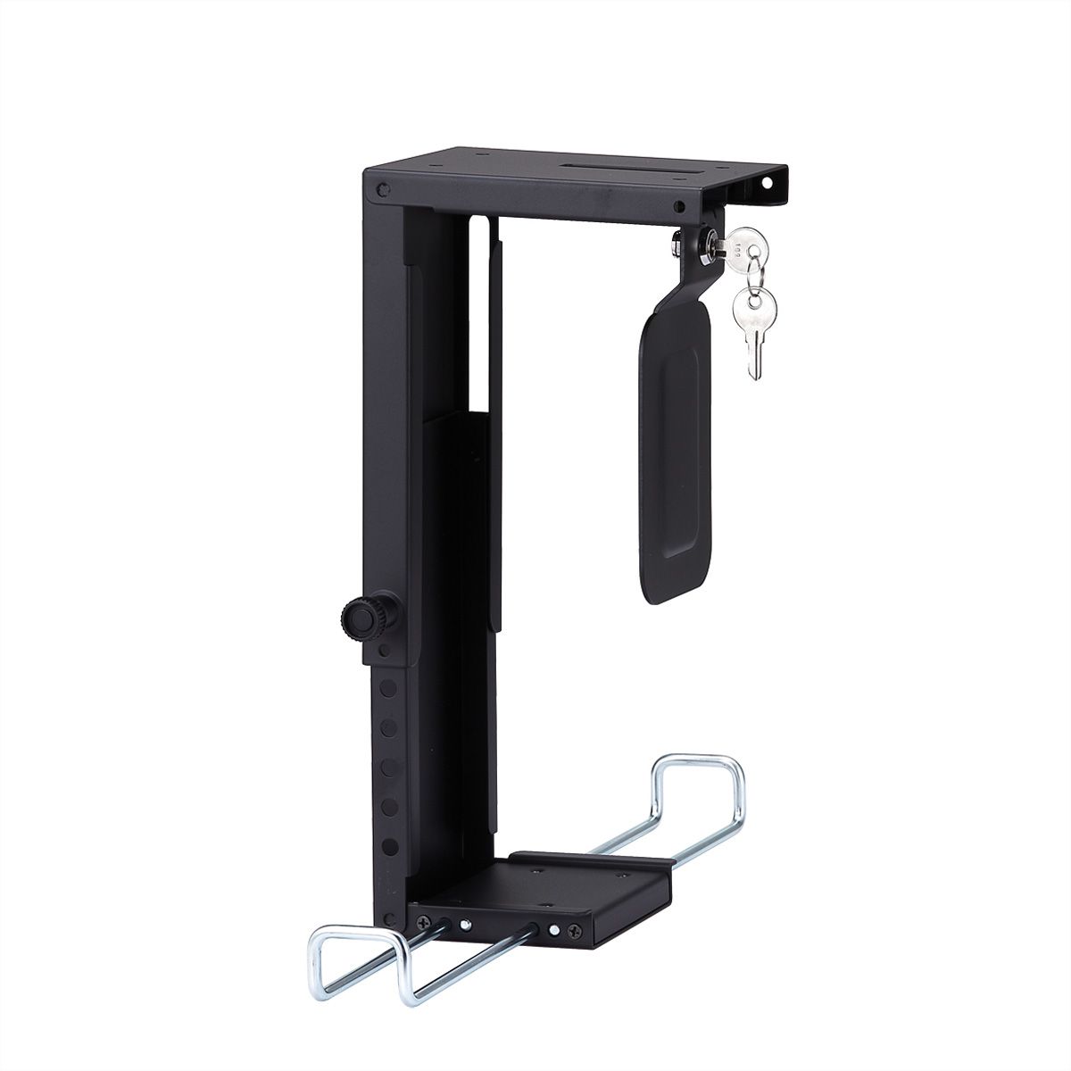 ROLINE Slim/Mini-PC-Halterung, abschliessbar, schwarz, bis 10 kg