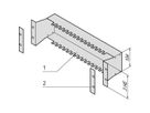 SCHROFF 19"-Montagewanne für LSA+ - 19"MODULTRAEGER 3HE LSA