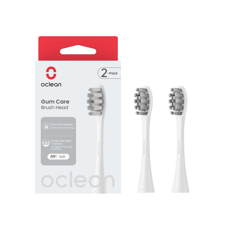 Oclean Ersatzkopf Gum Care, 2er Pack, weiss