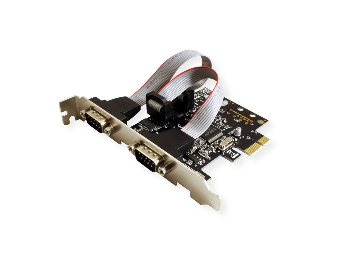 VALUE PCI-Express-Karte, Seriell RS232, D-Sub 9, 2 Ports - SECOMP AG