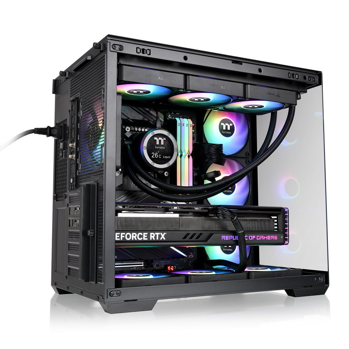Thermaltake View 380 WS ARGB Mid Tower Gehäuse Schwarz