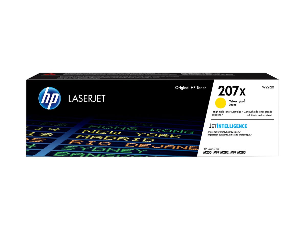 HP 207X Gelb Original LaserJet Tonerkartusche mit hoher Reichweite