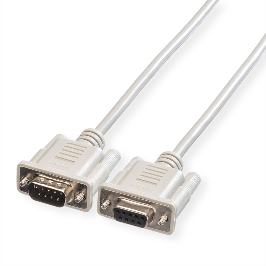 ROLINE RS232-Kabel 9pol ST-BU, 6 m