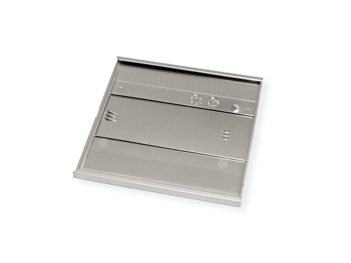 BACHMANN DUE 2x Deckel Edelstahl-Optik