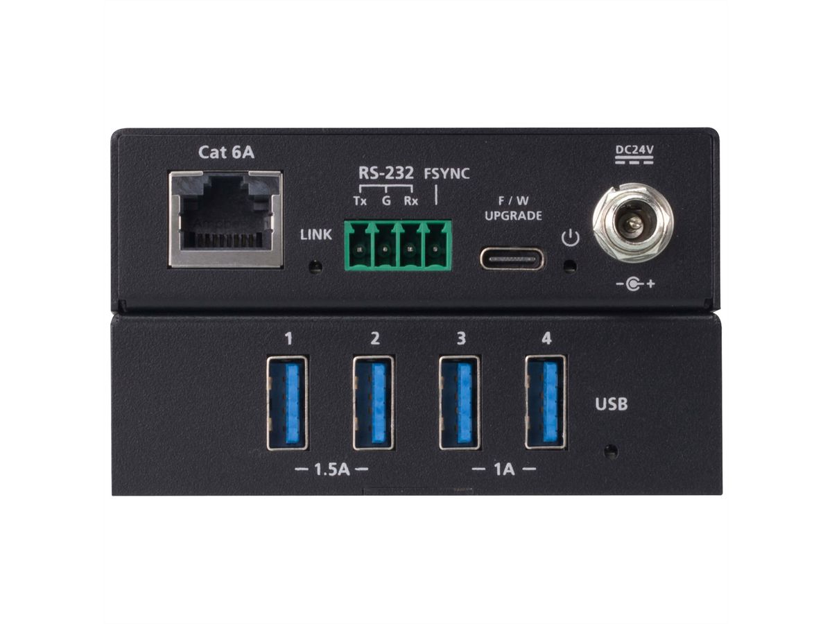 ATEN UCE33100 Prolongateur USB 3.2 Gen 1 Cat 6A à 4 ports, jusqu'à 100 m