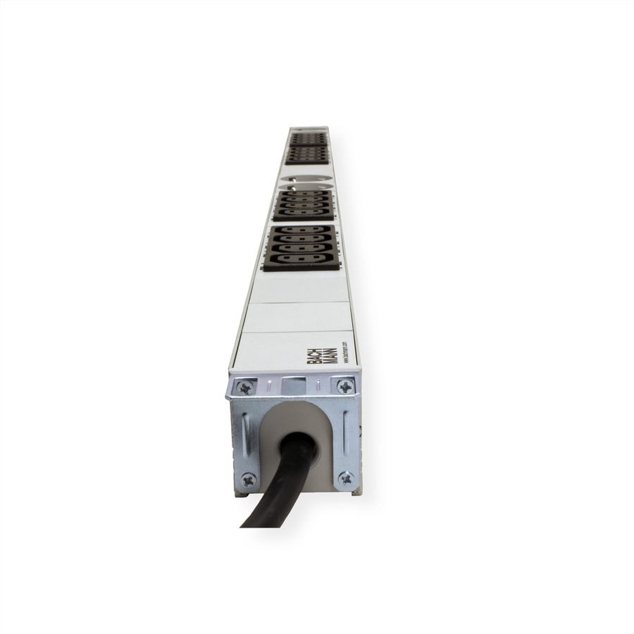BACHMANN IT PDU ALU 1UH 16x C13 4x contact de protection CEE 16A bleu