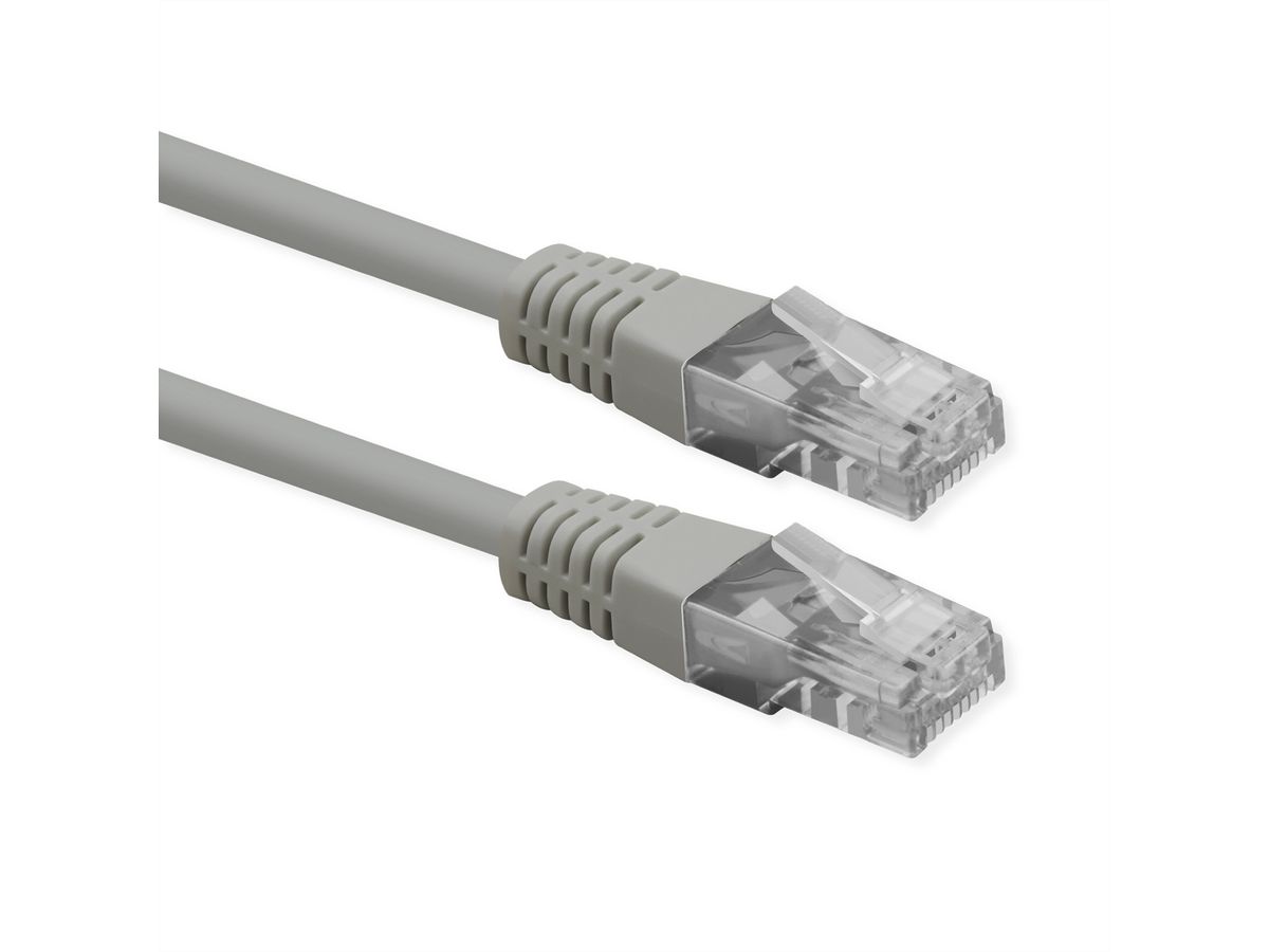 ROLINE Cordon Cat.6 (Classe E), UTP, PoE, gris, 5 m