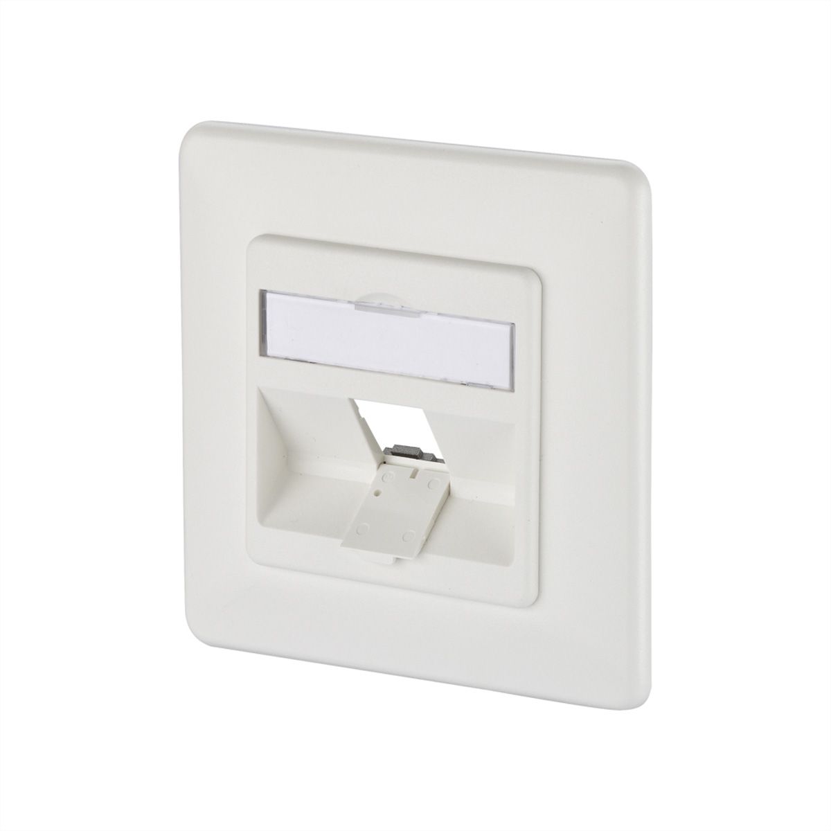 METZ CONNECT  Keystone boîtier de raccordement encastré 1 port non équipé blanc pur