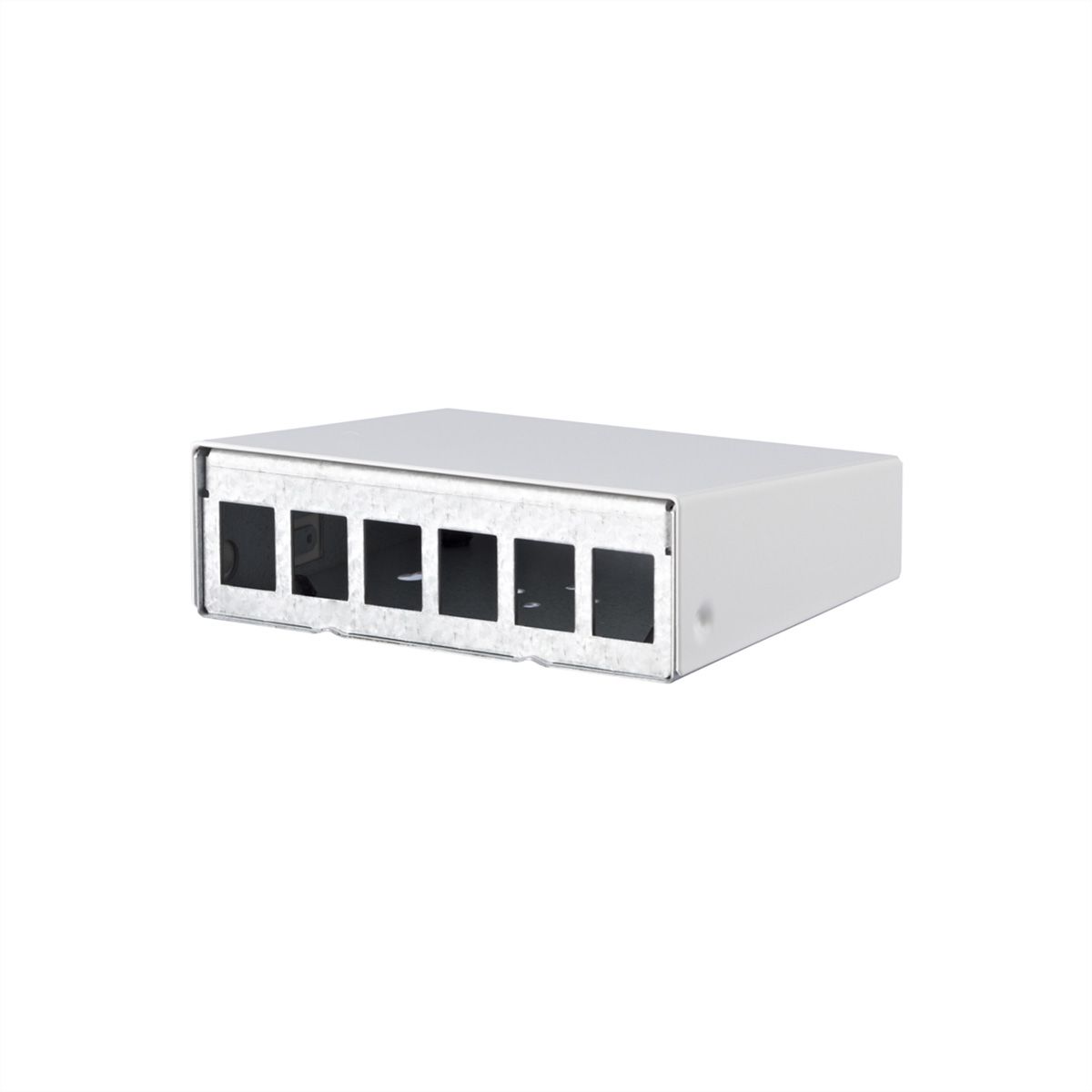 METZ CONNECT Keystone AP-Gehäuse 6 Port reinweiß RAL9010