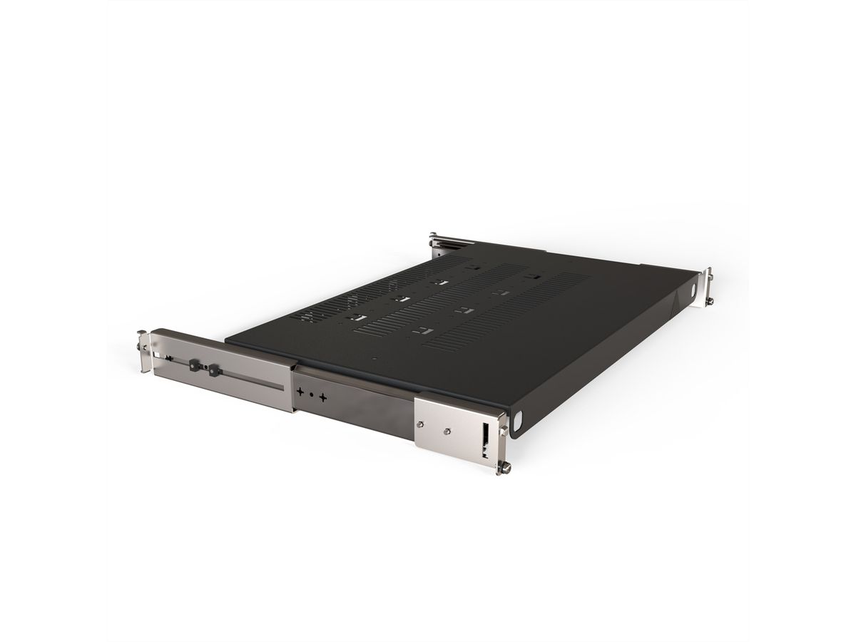 SCHROFF Gestellfachboden ausziehbar, verkürzt um 100 mm - GESTELL AUSZ.FACH. 800B 500T