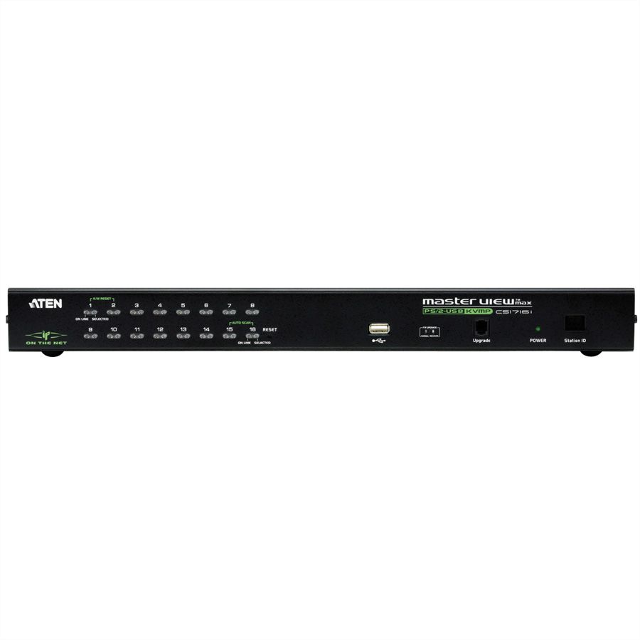 ATEN CS1716i KVM Over-IP Switch VGA, PS/2-USB, USB-Peripherie Port, 16 Ports