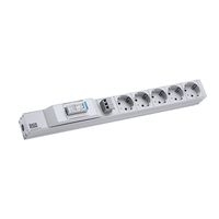 BACHMANN 19" 1U 5xCEE7/3 1xSPD Citel