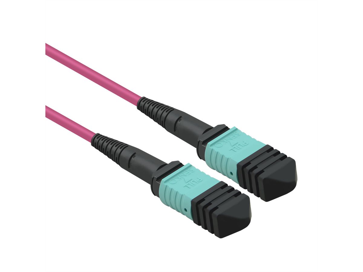 VALUE MPO-Trunk-Kabel 50/125µm OM4, MPO/MPO, TYPE A, violett, 3 m