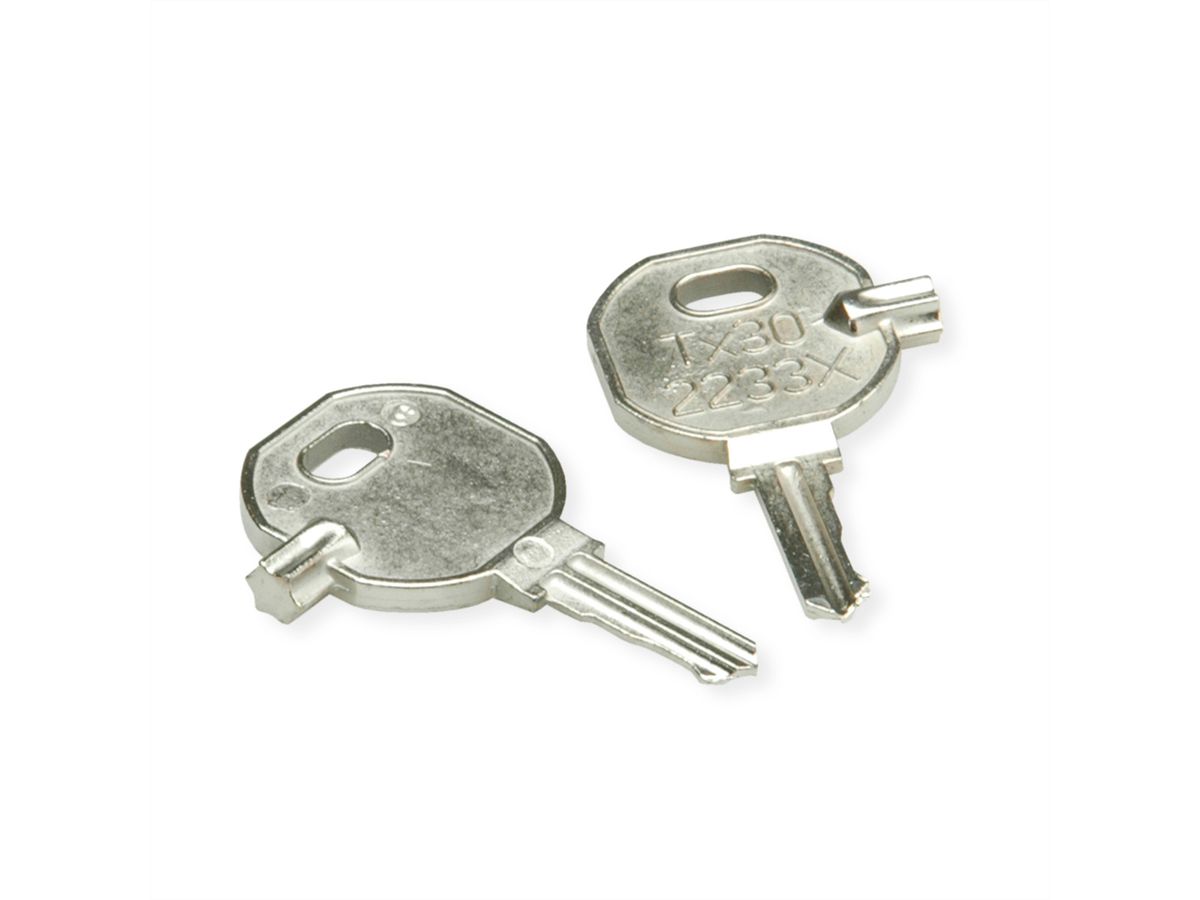 SCHROFF Ersatzschlüssel Nr. 2233 TX30, 2er-Pack