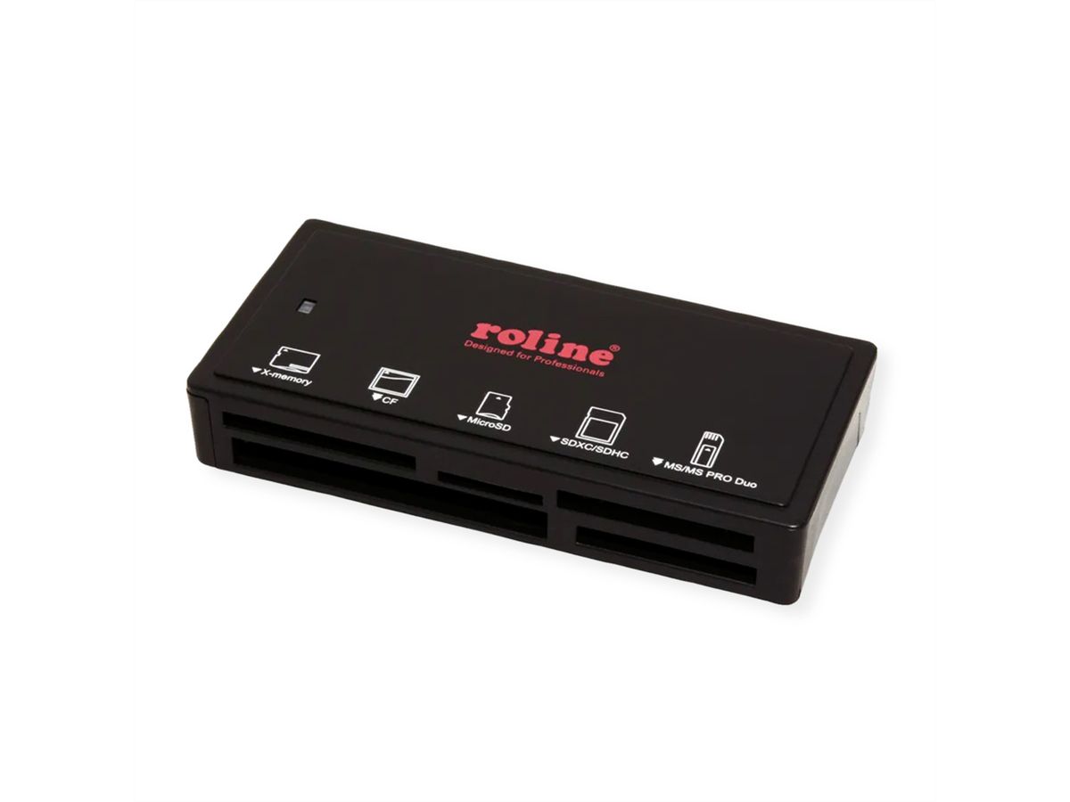 ROLINE USB 3.2 Gen 1 Multi Card Reader, schwarz
