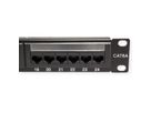 VALUE Cat.6A (Class EA) 19-Zoll-Patchpanel, 24 P, ungeschirmt, schwarz