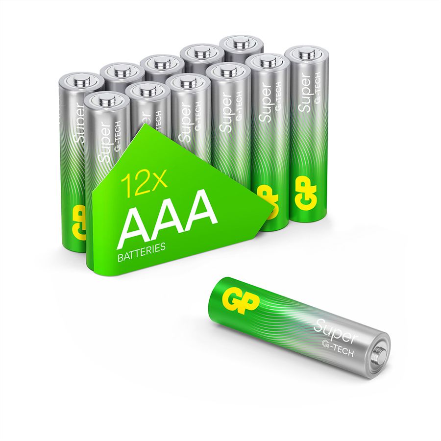GP Batteries Super Alkaline AAA 12x