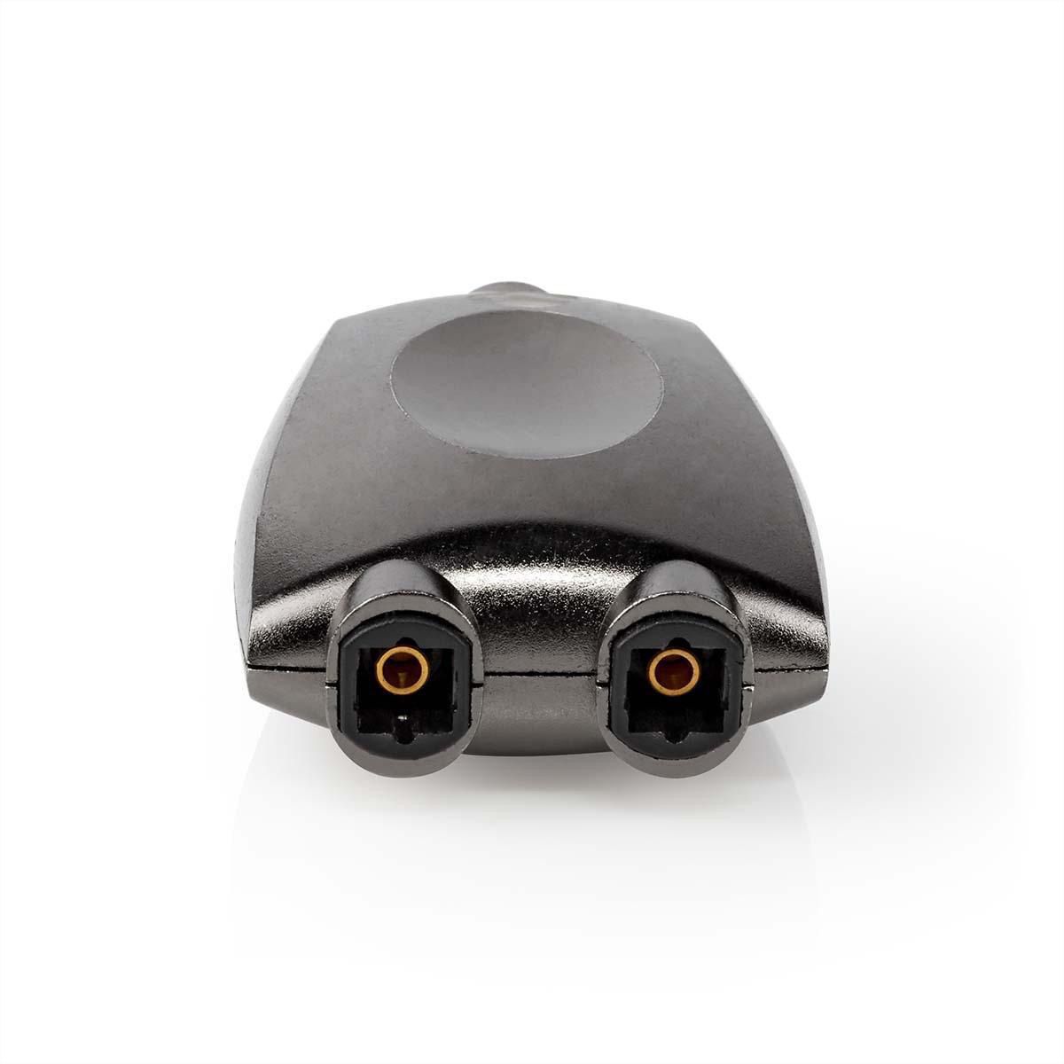 Adaptateur Toslink Nedis, splitter, BU/BU, gris