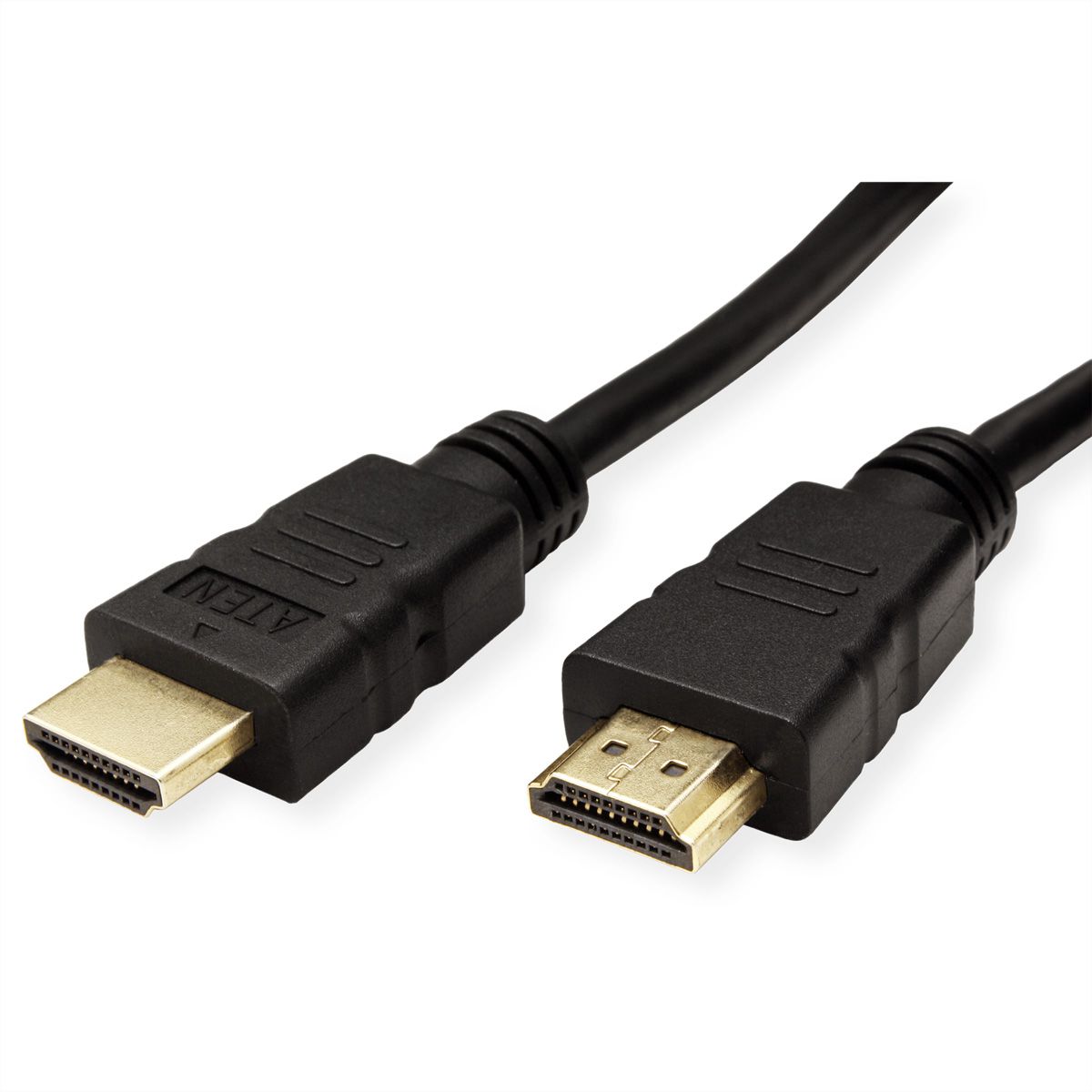 ATEN 2L-7D01H High Speed True 4K HDMI Kabel mit Ethernet, schwarz, 1 m