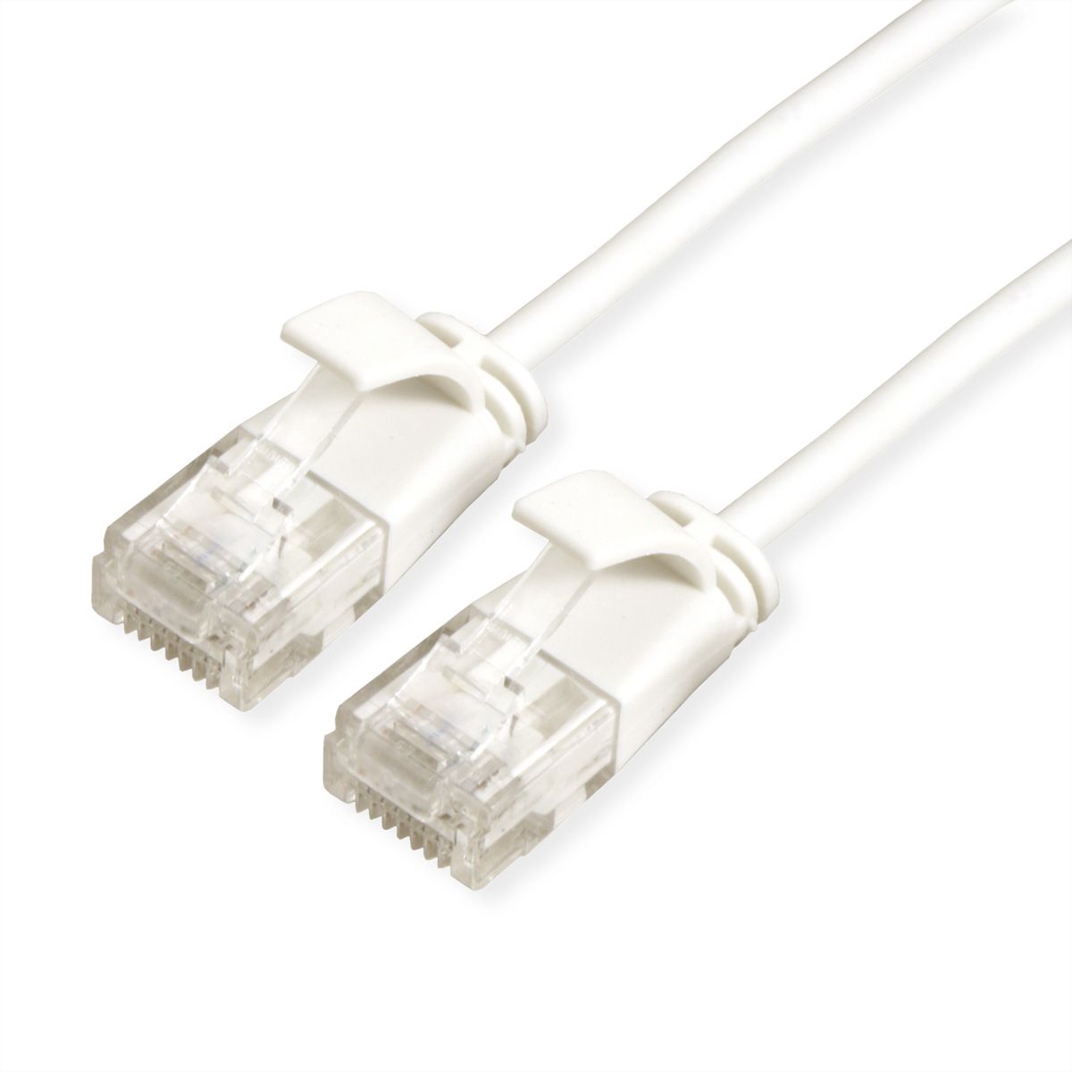 ROLINE GREEN Cordon Data Center UTP Cat.6A (Classe EA), LSOH, slim, blanc, 0,3 m