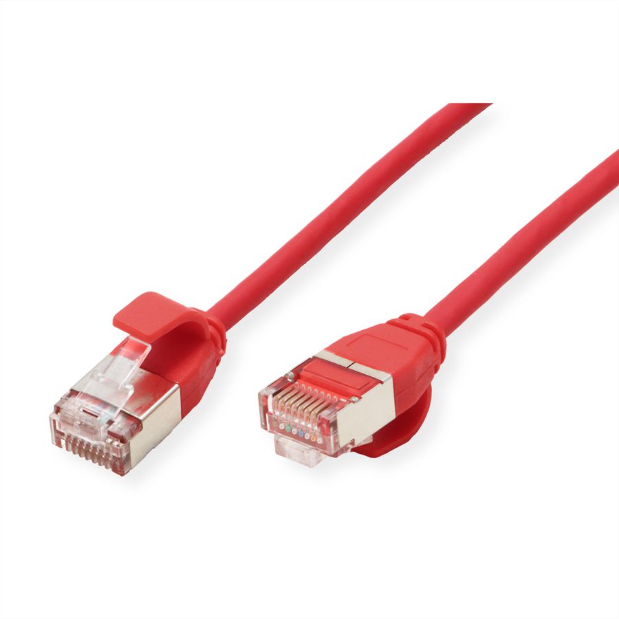 ROLINE U/FTP DataCenter Patchkabel Cat.6A (Class EA), LSOH, slim, rot, 3 m