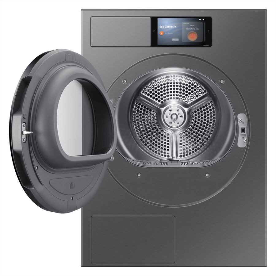 Samsung Wäschetrockner DV9000 7" Display, A, Inox schwarz
