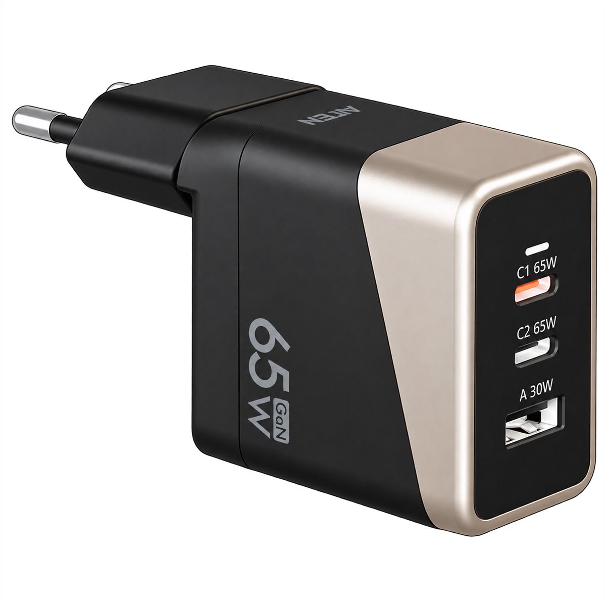 ATEN UP365 65W 3P GaN Carger, GaN, 65W