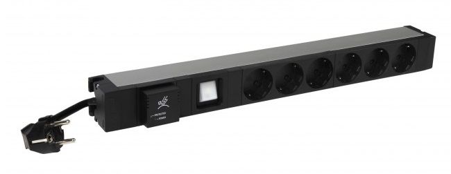 Middle Atlantic Products 6 468 36 Stromverteilereinheit (PDU) 6 AC-Ausgänge 1U Schwarz