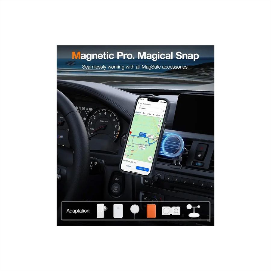 Torras UPRO Ostand Pro Case, iPhone 14 Pro, MagSafe, noir