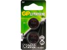 GP Batteries Knopfzelle CR2032, 3V, 2Stk., Lithium