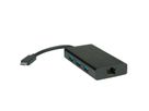 VALUE Convertisseur USB-C - Gigabit Ethernet + Hub