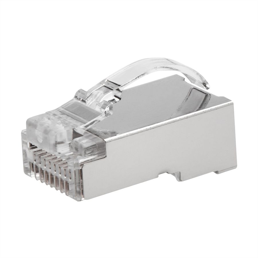 ROLINE Connecteur modulaire blindé Cat.6A (Classe EA), Easy Passthrough, pour câble solide/tresse, 10 unités