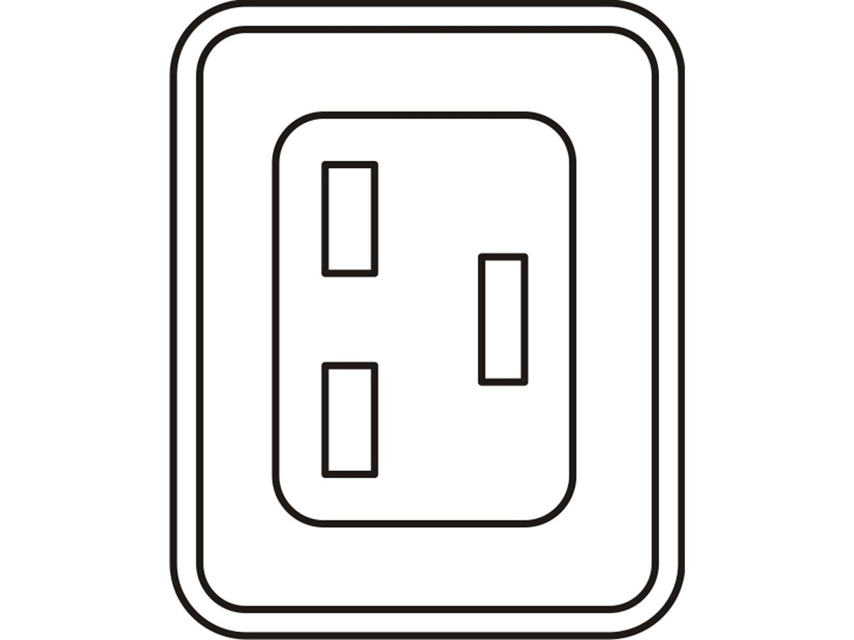 Bâti de prises SCHROFF, IEC C19, 16 A, fiche IEC 60309, 12x IEC C19