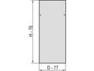 SCHROFF Seitenwand mit Schloss - SEITENWAND-SET 43HE 600T M.S.