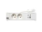BACHMANN CONI 2xUTE 1xUSB A/C 22W 0,2m GST18 RAL9010