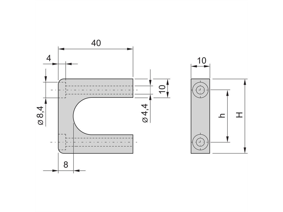 SCHROFF Frontgriffe - FRONTGRIFFE 1HE MULTIPAC(2X)