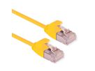 ROLINE U/FTP DataCenter Patchkabel Kat.6A (Class EA), LSOH, slim, gelb, 2 m