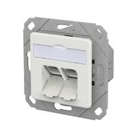 METZ CONNECT E-DAT C6A IDC Dose, 2 Port, UPk, verkehrsweiß