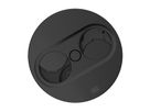 BACHMANN TWIST2 1xCH 1xUSB A/C 22W, L=0,2m RAL9005 30GE rund